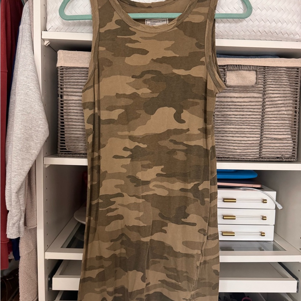 Current/Elliott Camo Mini Dress